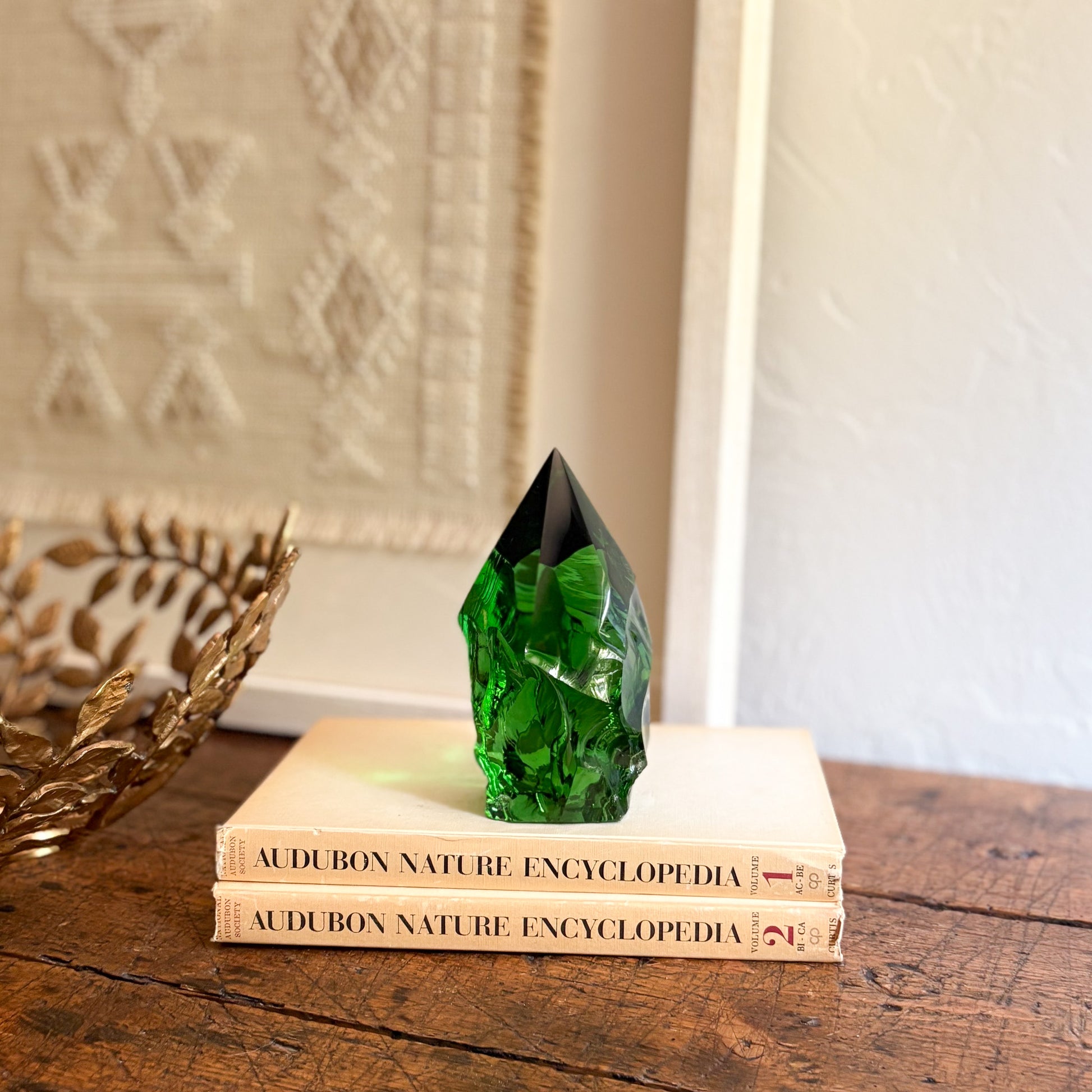 modern green glass decor