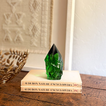 modern green glass decor