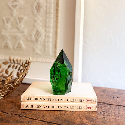green glass home decor