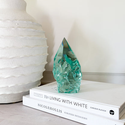 green glass decor