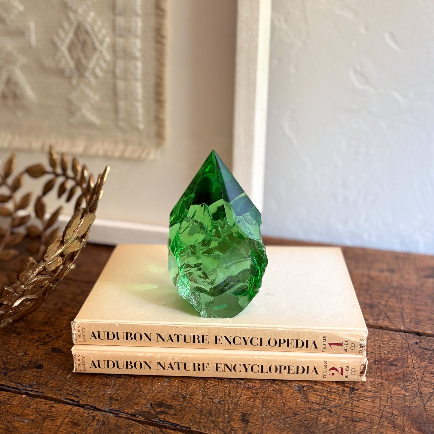 modern green glass decor