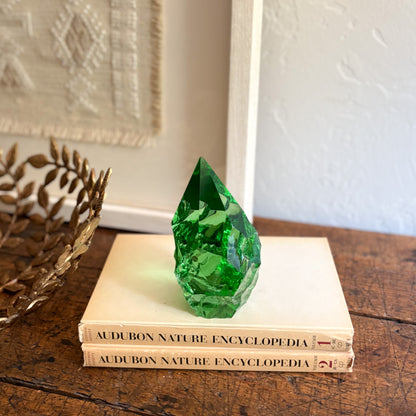 green glass home accents
