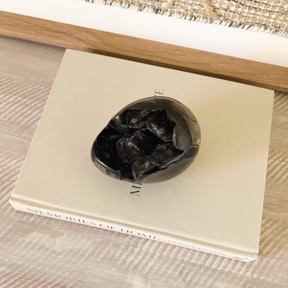 Madagascar Septarian Druzy Egg