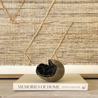 decorative black crystal stone