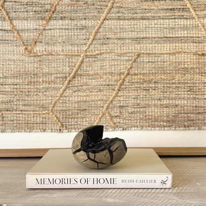 decorative black crystal rock