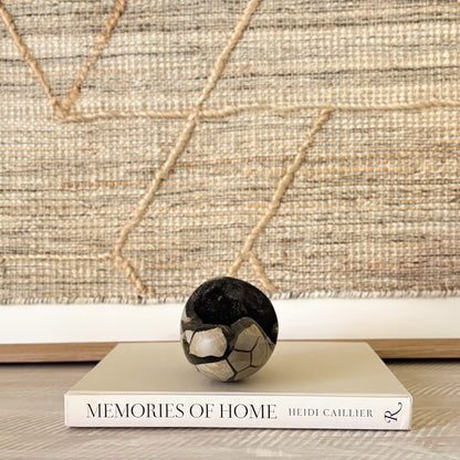 decorative black crystal egg