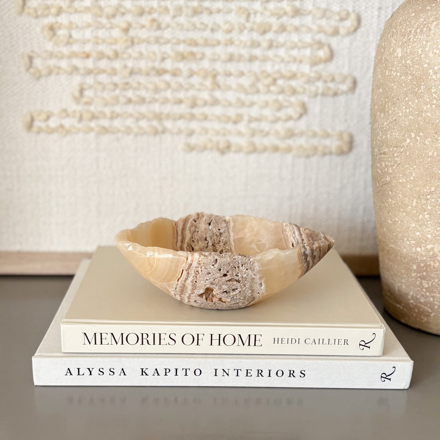 natural mexican onyx stone bowl