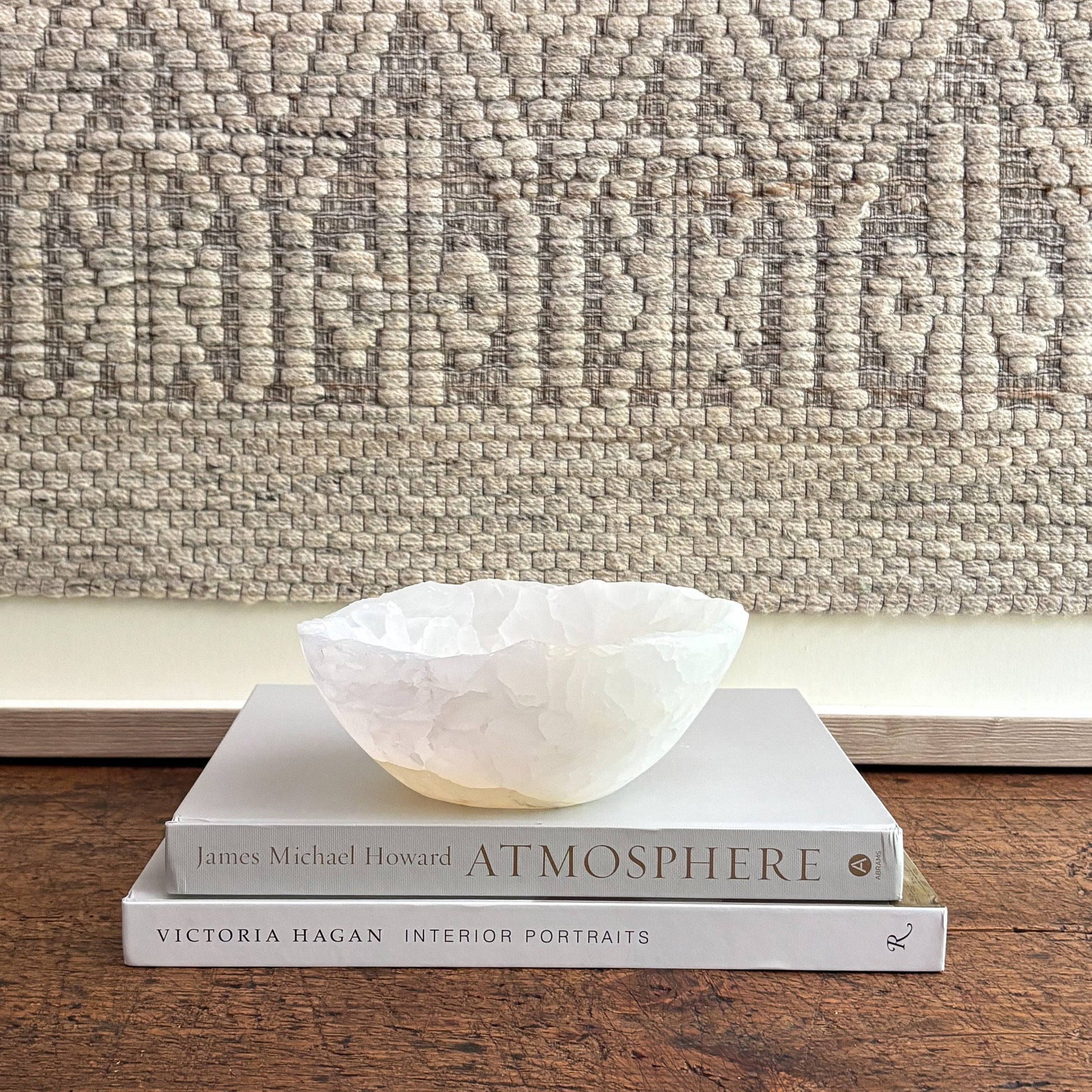 decorative white onyx bowl