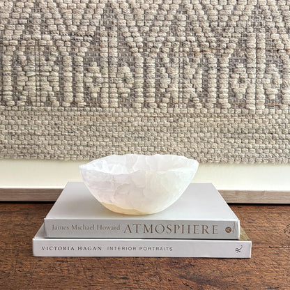 decorative white onyx bowl
