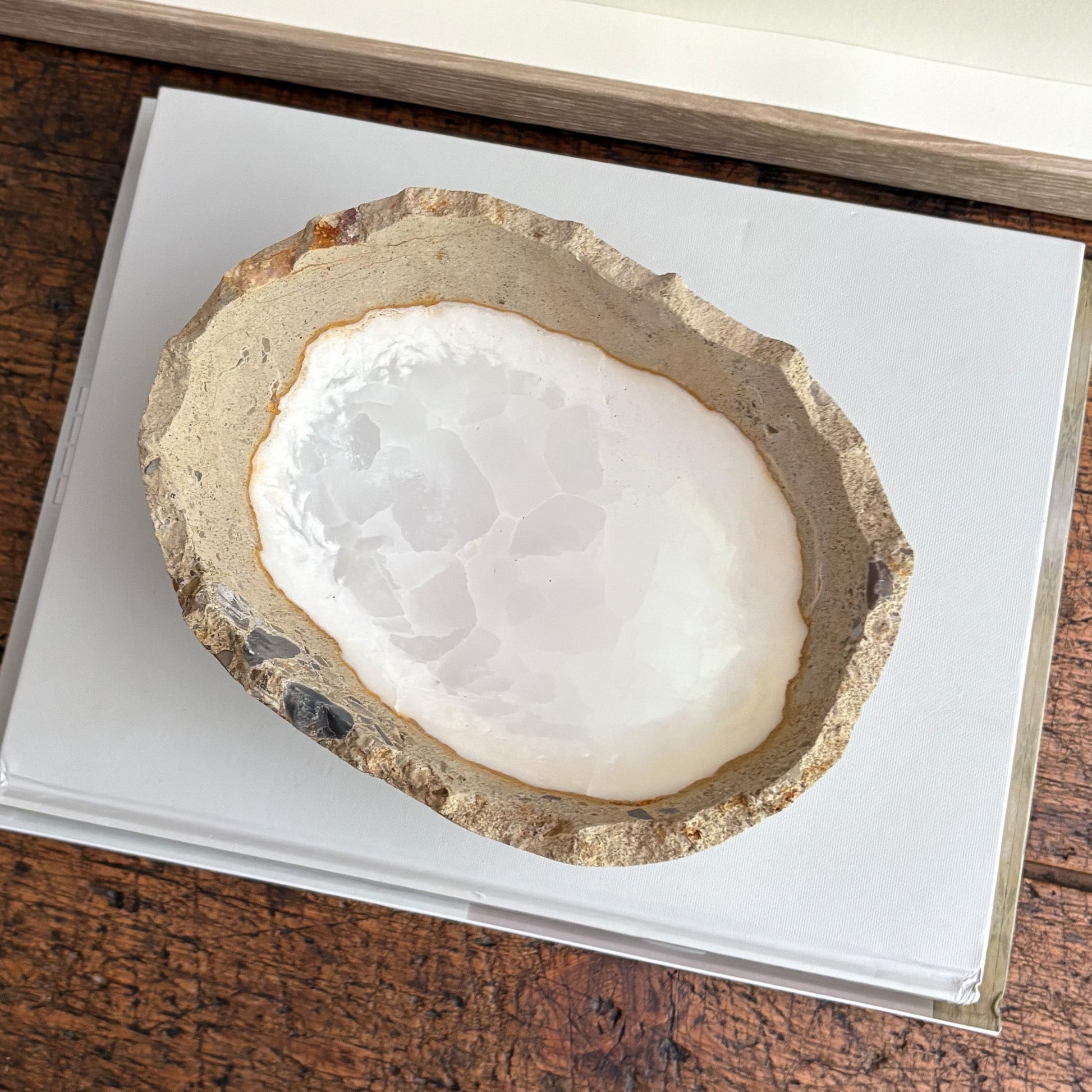 neutral onyx stone bowl