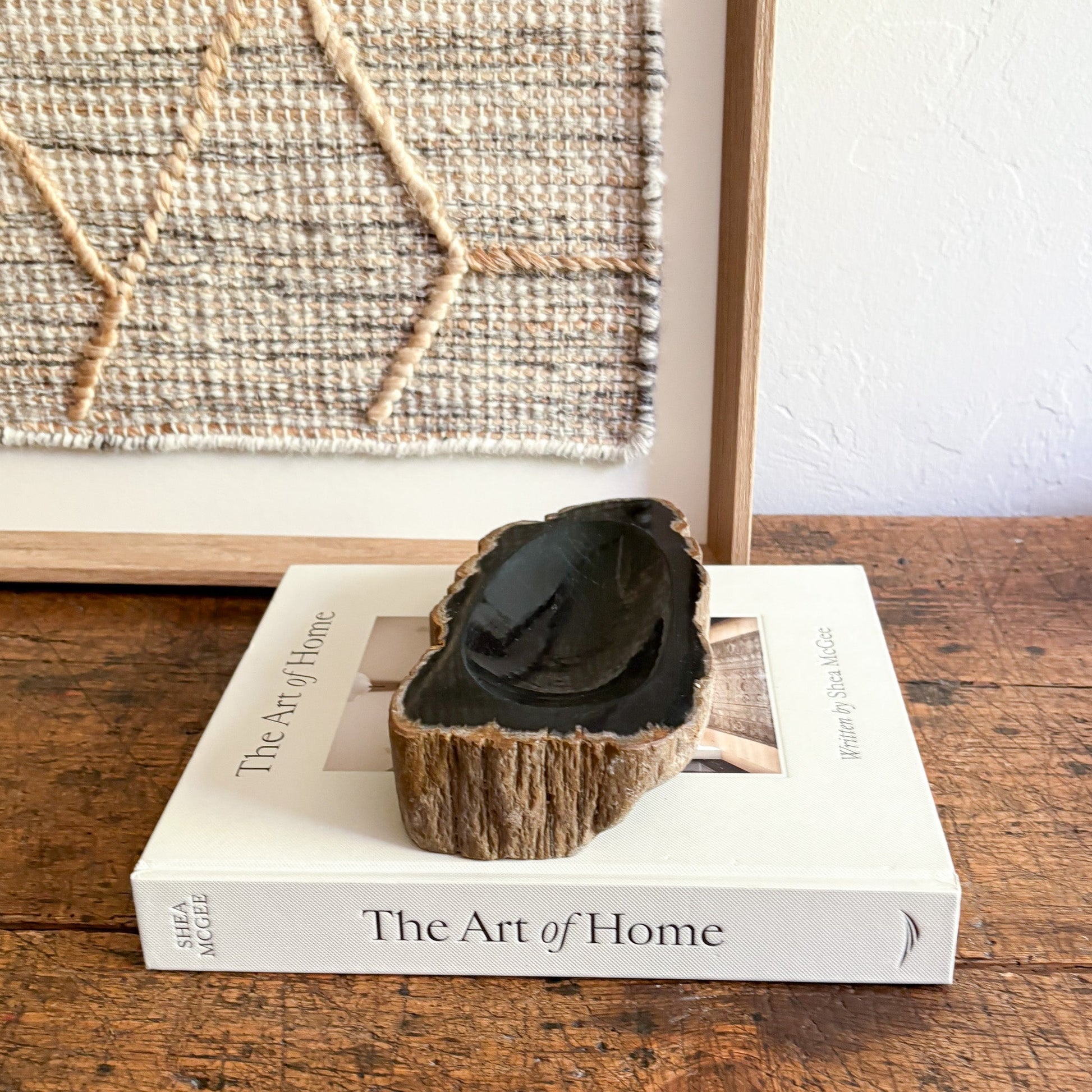 petrified wood home accents