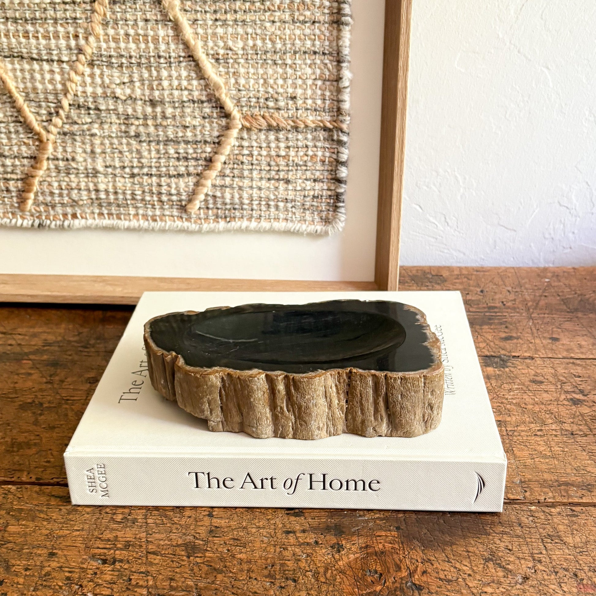 petrified wood home decor