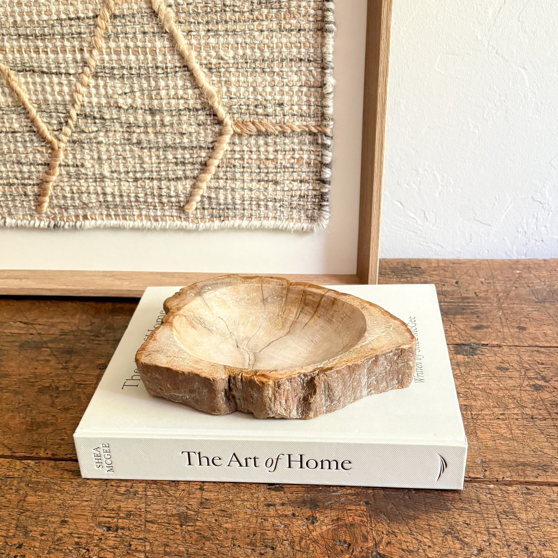 petrified wood small bowl