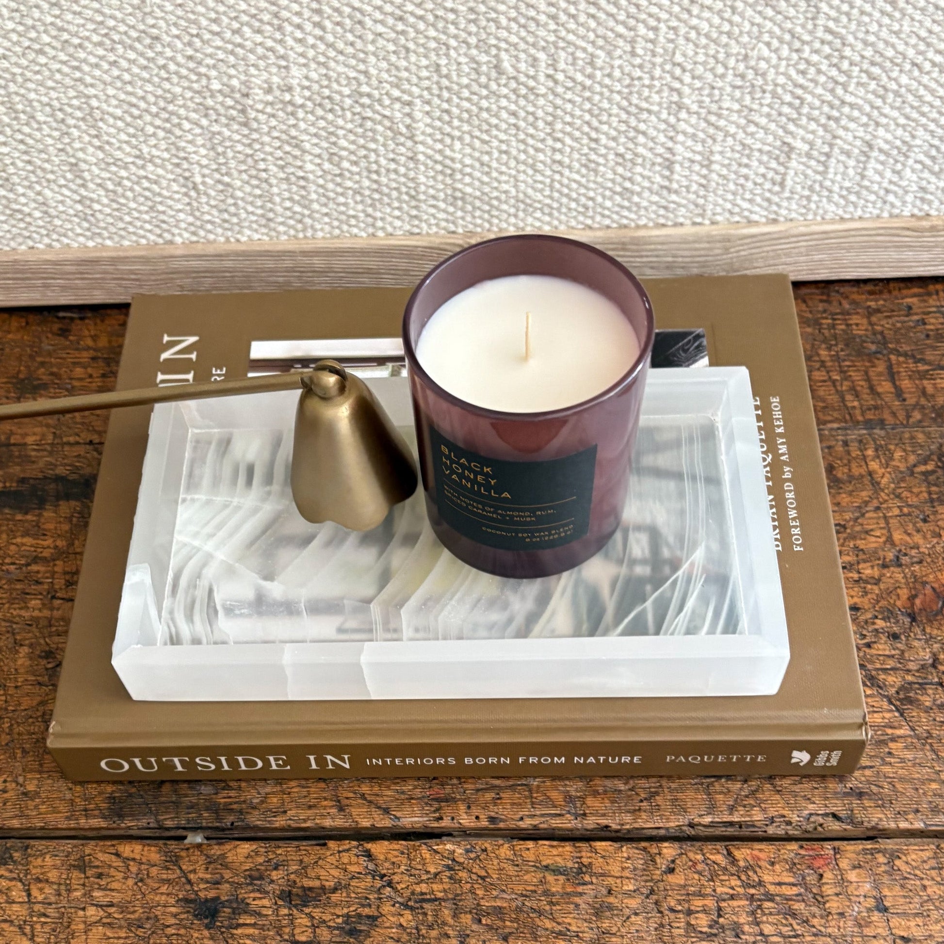 natural onyx ston tray, neutral home accents
