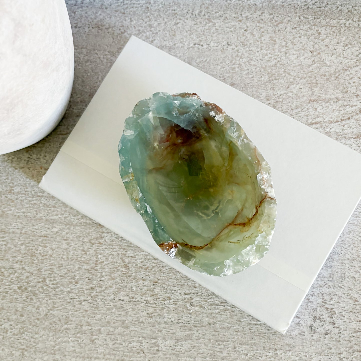 Hand Carved Small Blue Onyx Dish