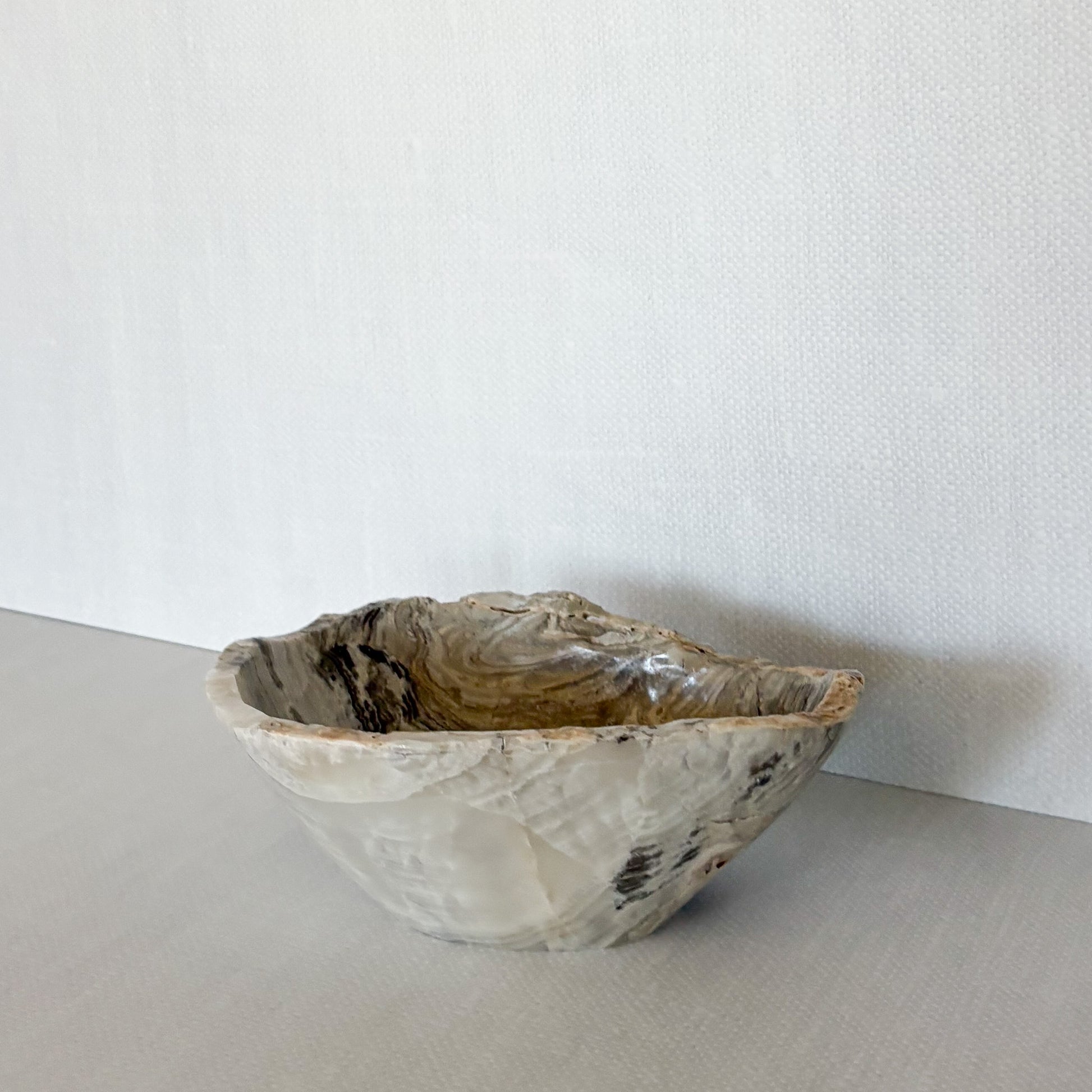 Handcrafted grey onyx decorative bowl for modern interiors
