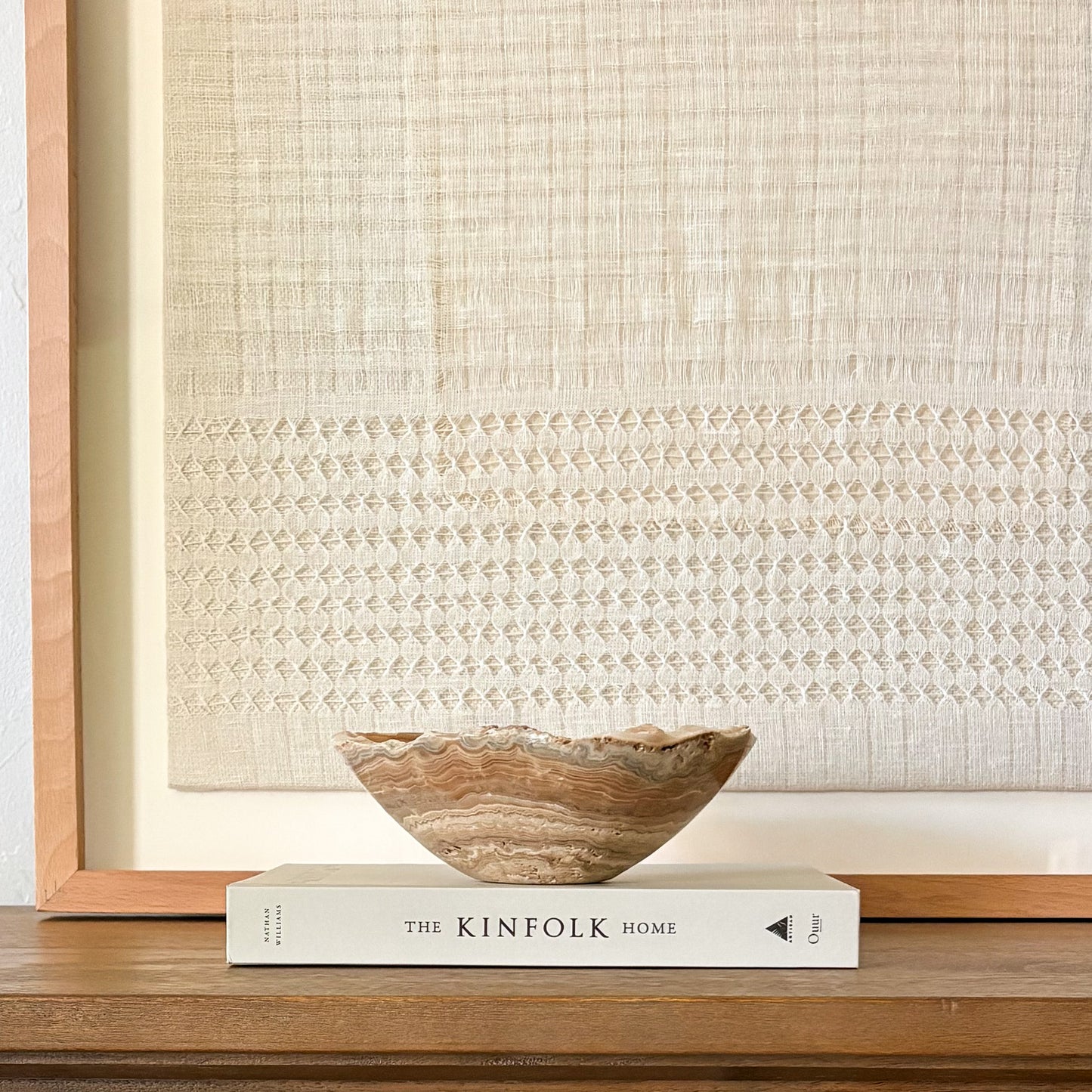 Small amber onyx bowl, hand carved gemstone dish for home decor or jewelry display