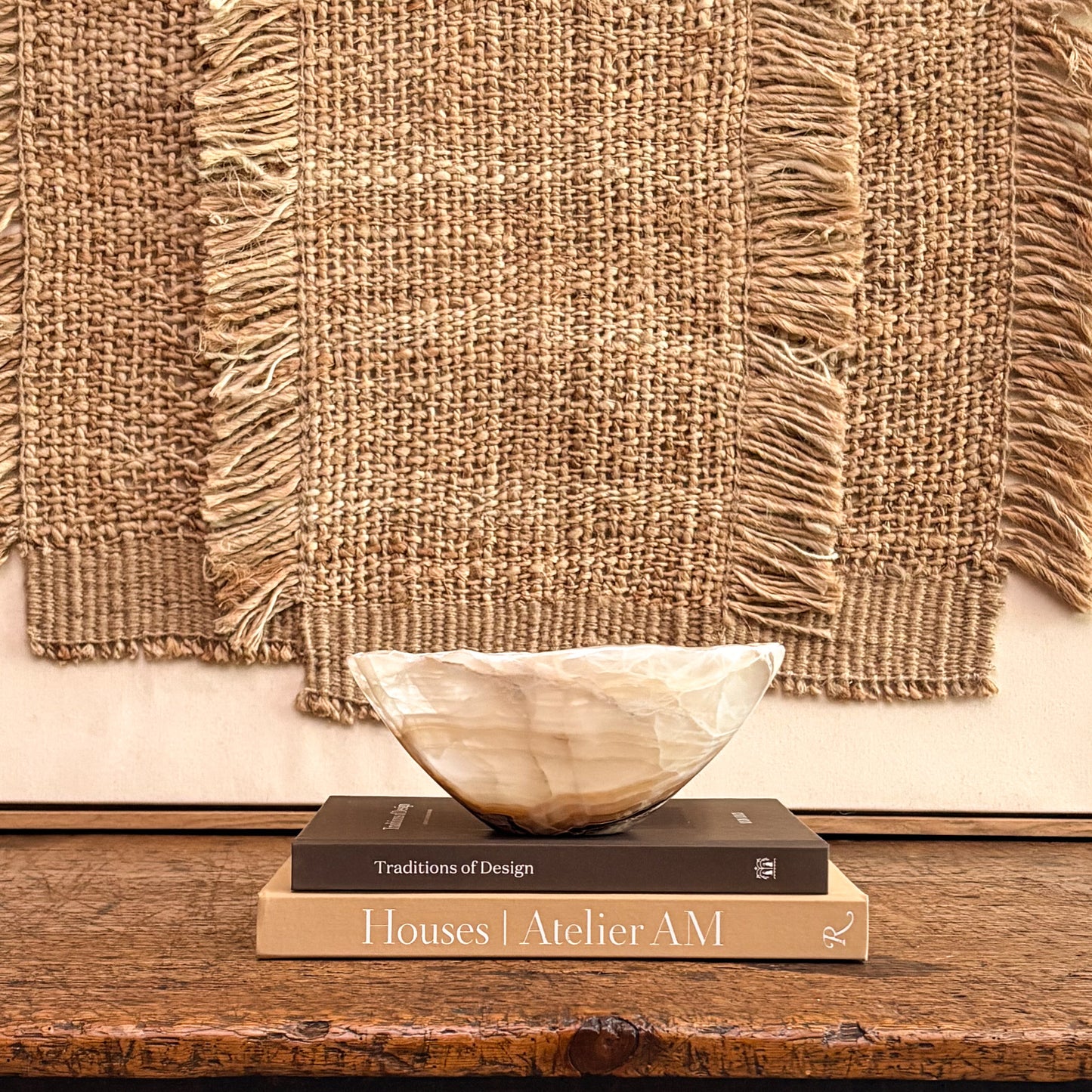 Natural amber onyx centerpiece bowl handcrafted from genuine stone for elegant home décor.