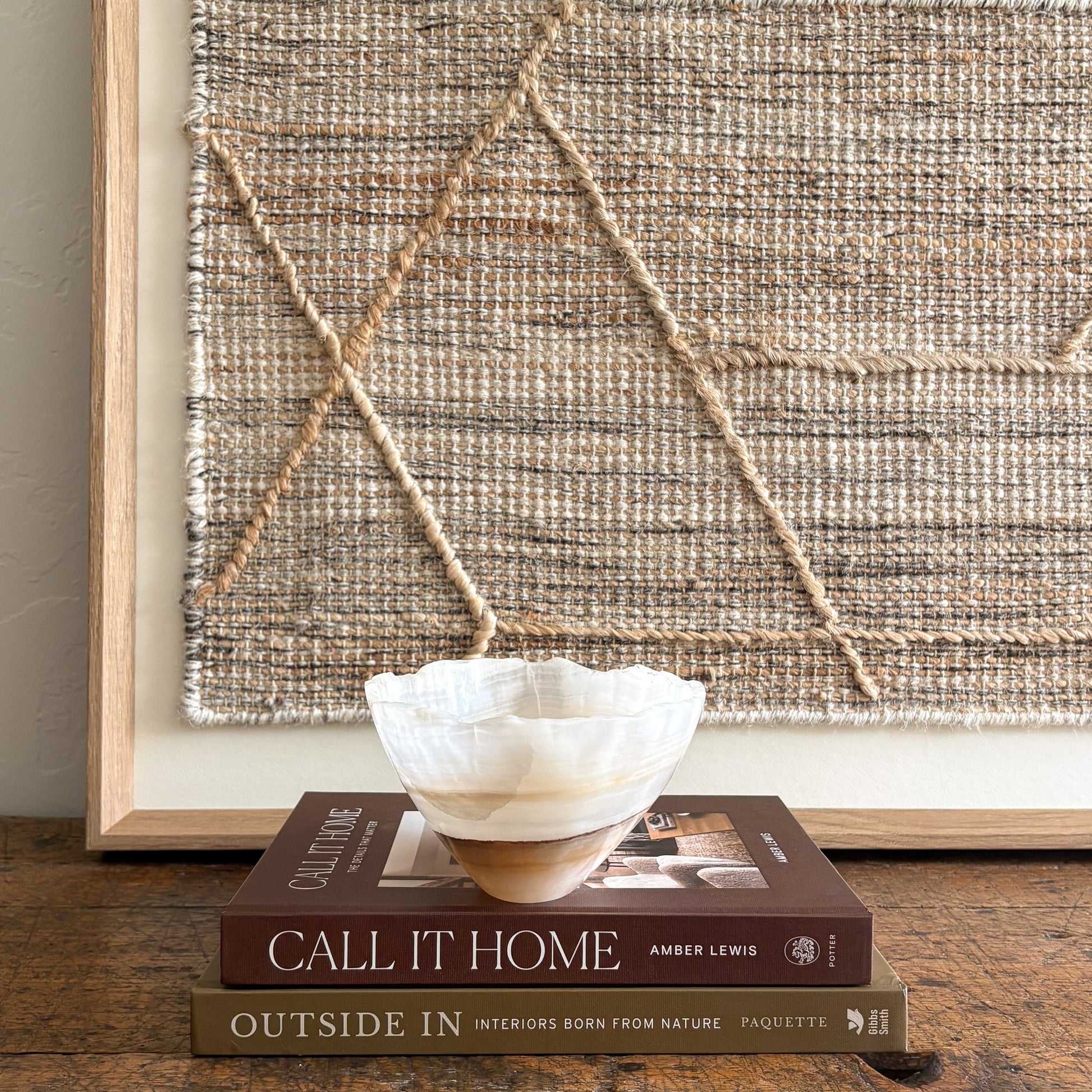 neutral onyx stone bowl