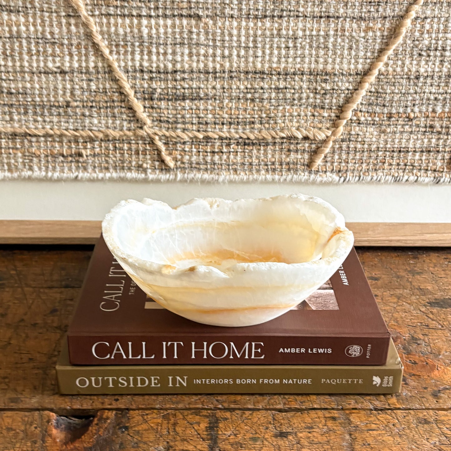 natural stone accent bowl