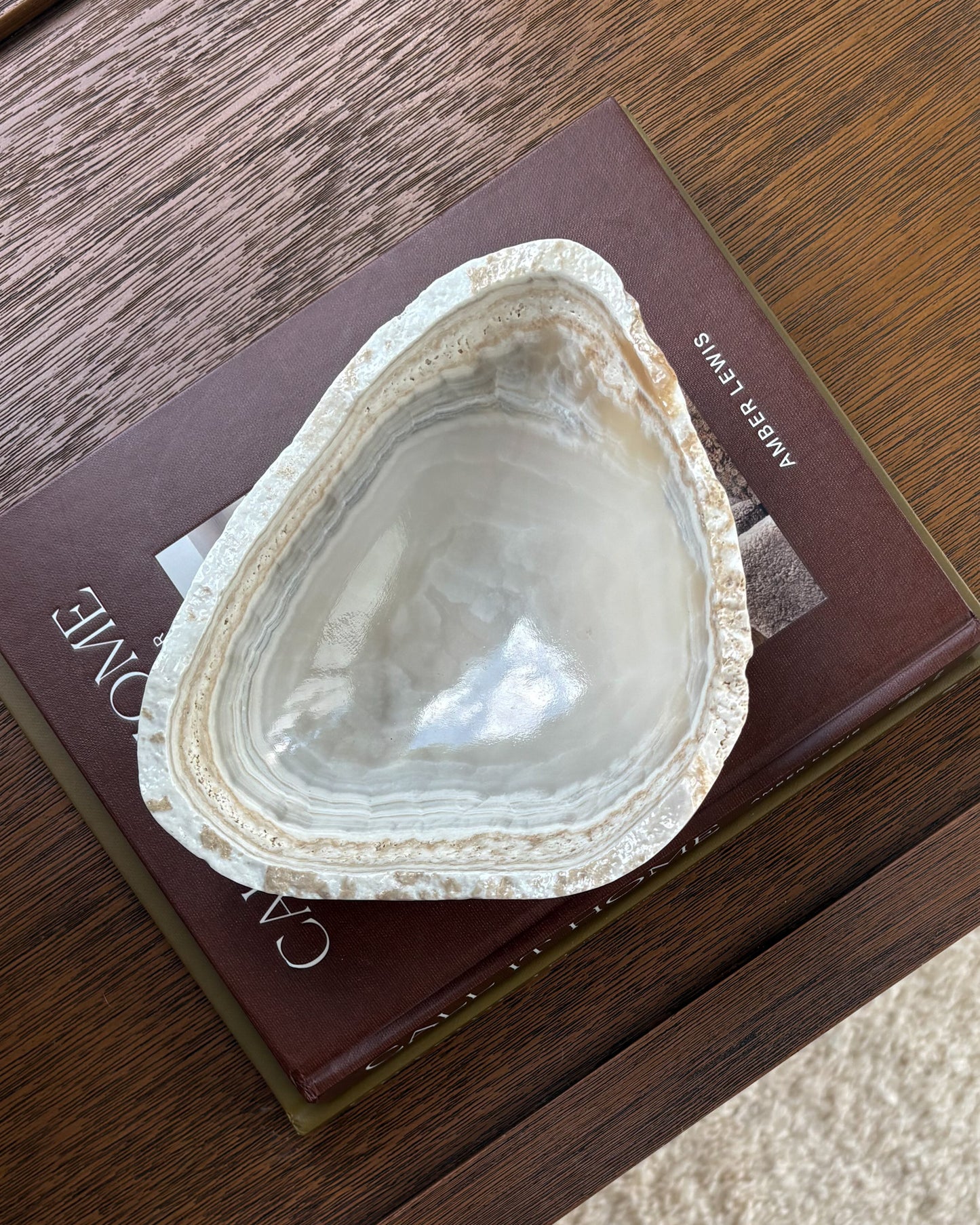 Handcrafted grey onyx bowl for luxury home decor