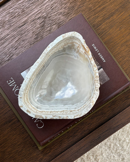 Handcrafted grey onyx bowl for luxury home decor