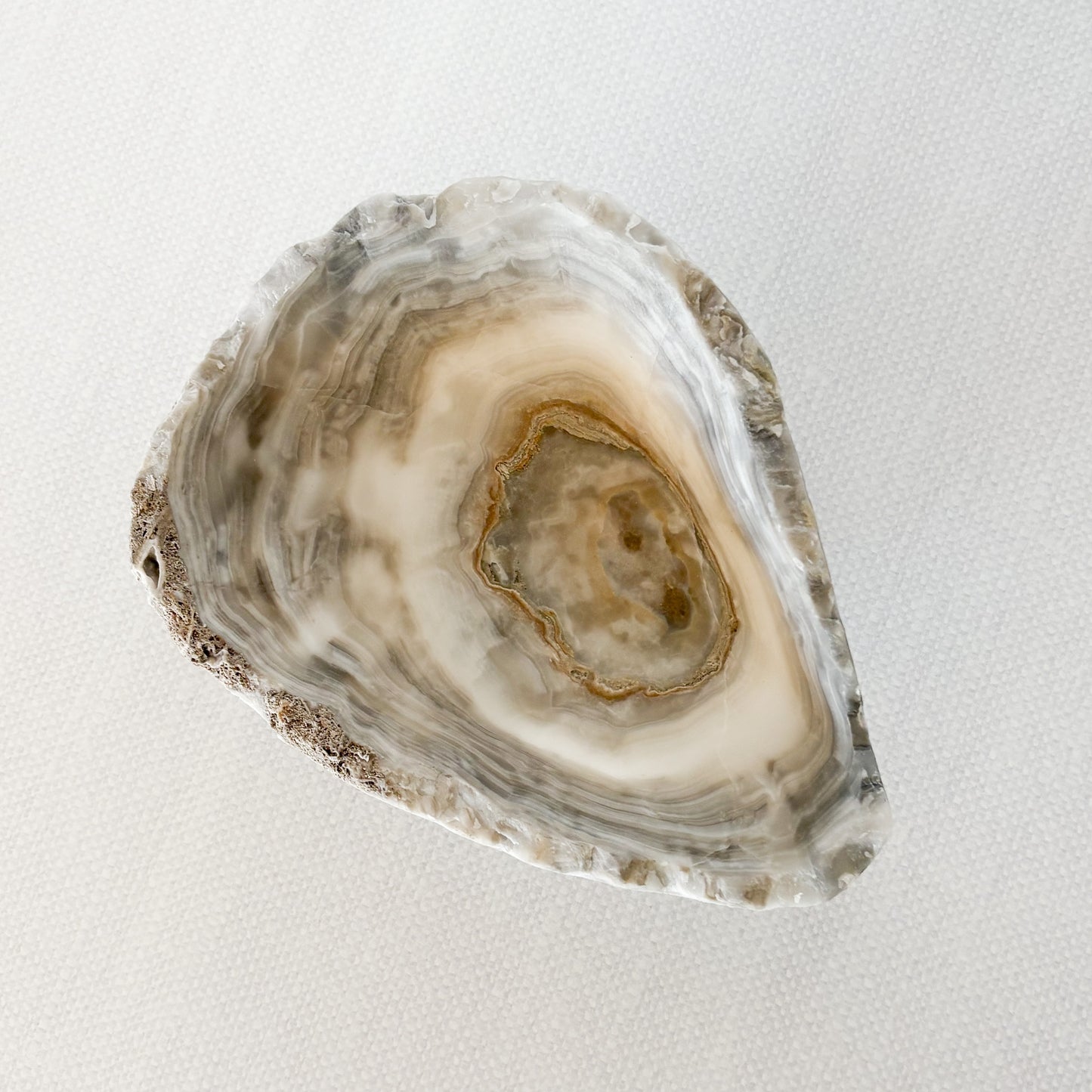 Small Hand Carved Grey Onyx Bowl