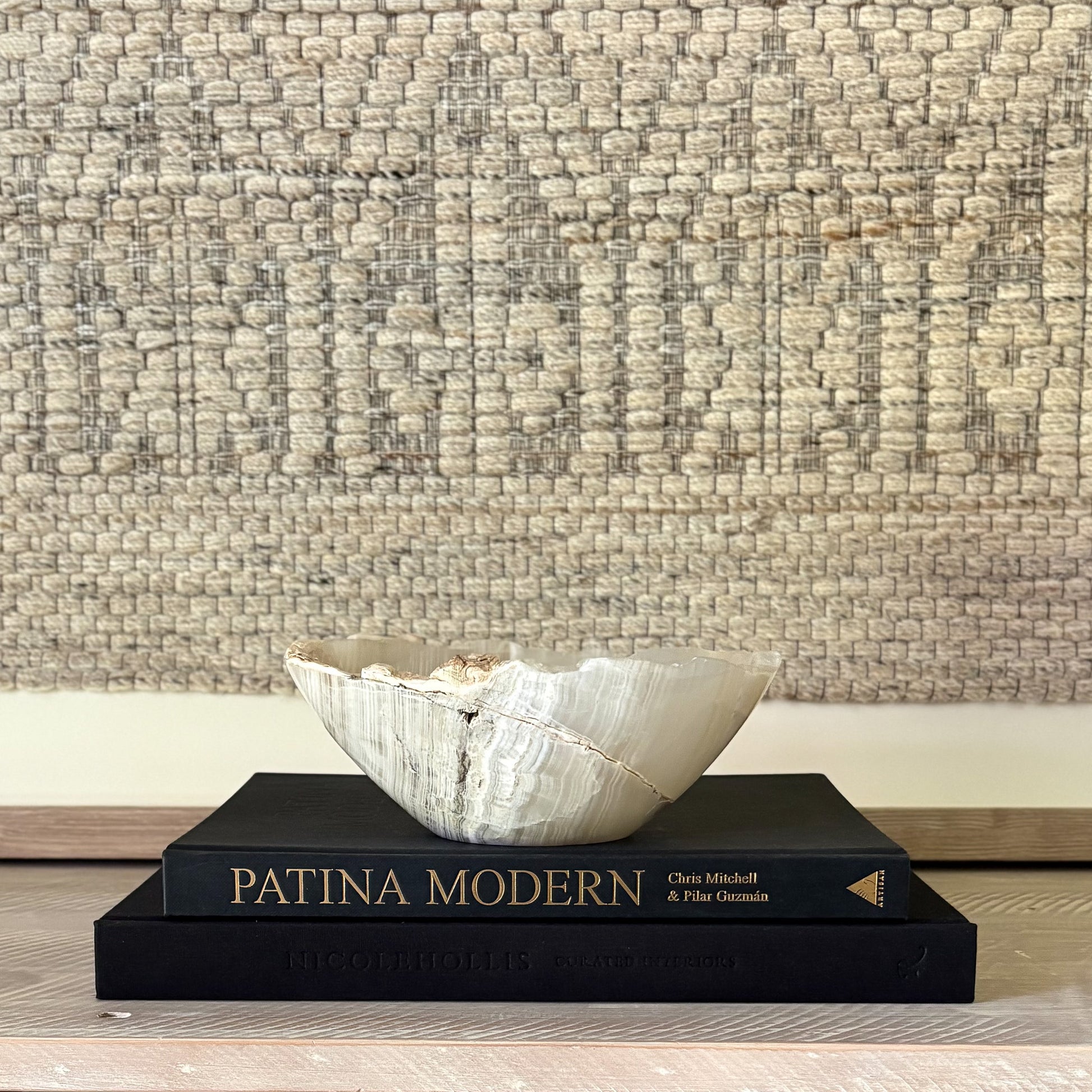 onyx stone accent bowl