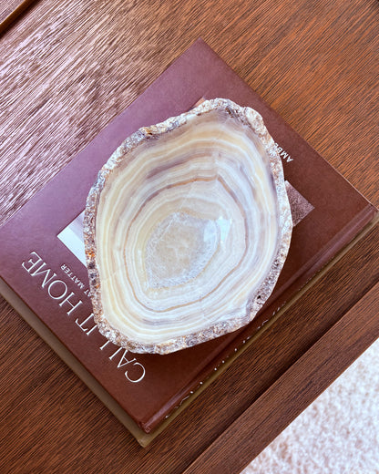 Decorative grey onyx bowl made from natural hand carved onyx stone