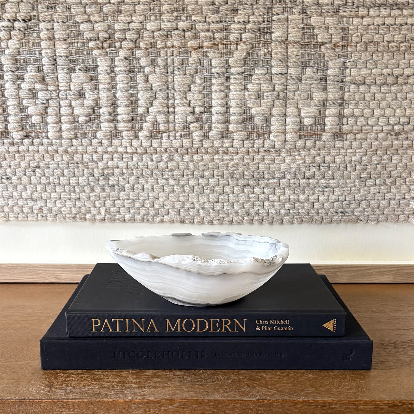 Elegant small grey onyx bowl for modern home decor styling