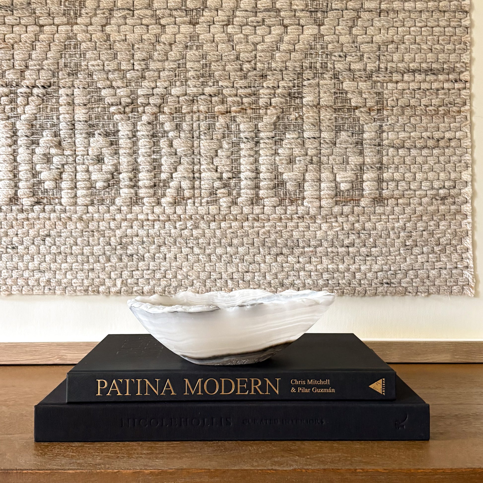 Small grey onyx bowl hand carved natural stone decorative bowl home decor