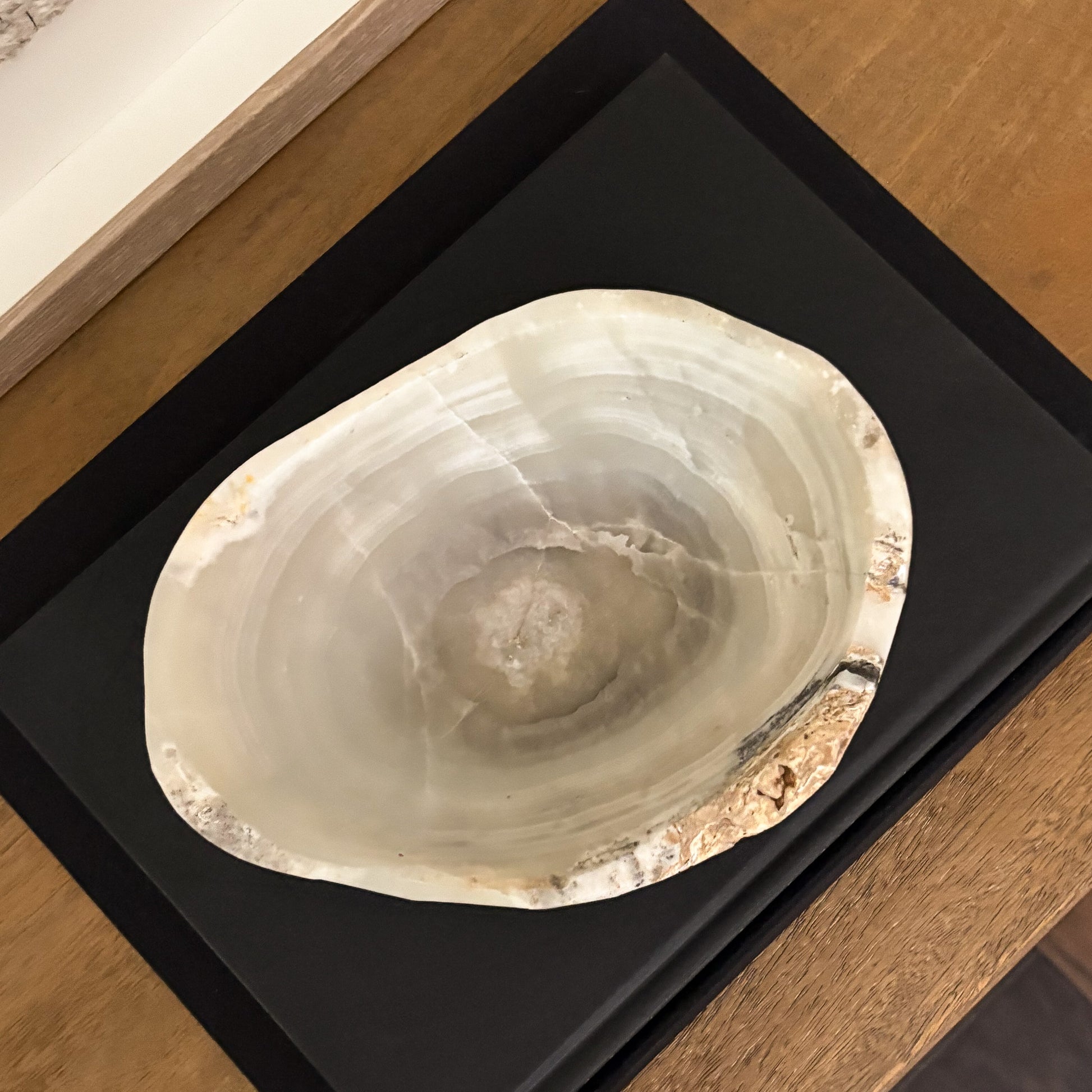 Hand carved grey onyx bowl in a small size crafted from natural stone for timeless luxury home accents