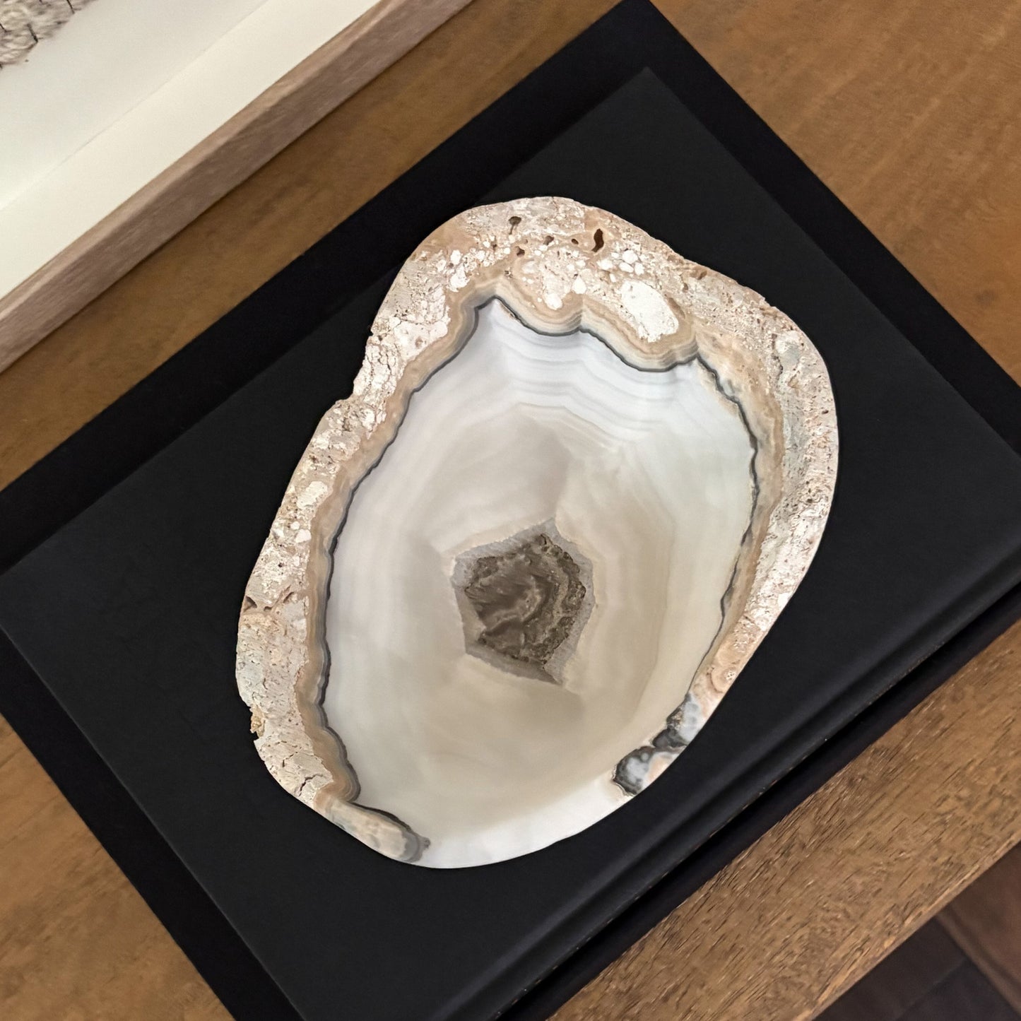 Hand carved grey onyx bowl in a small size crafted from natural stone for timeless luxury home accents