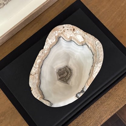 Hand carved grey onyx bowl in a small size crafted from natural stone for timeless luxury home accents