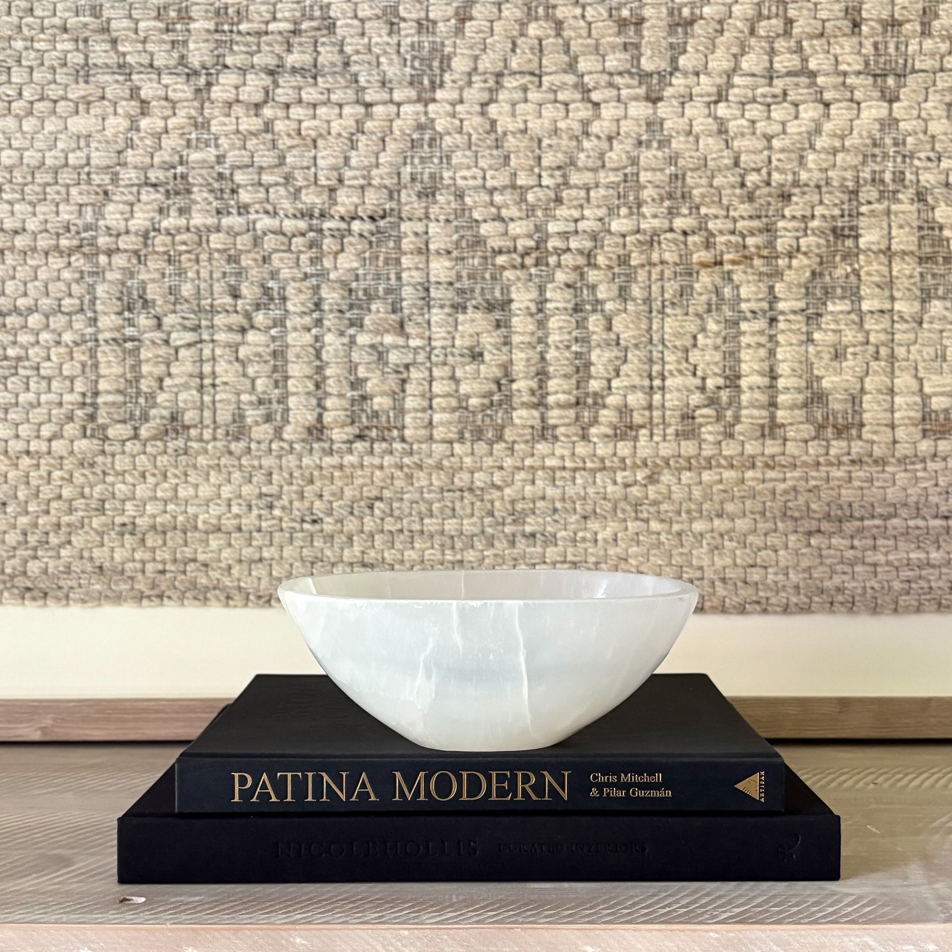 natural mexican white onyx coffee table bowl