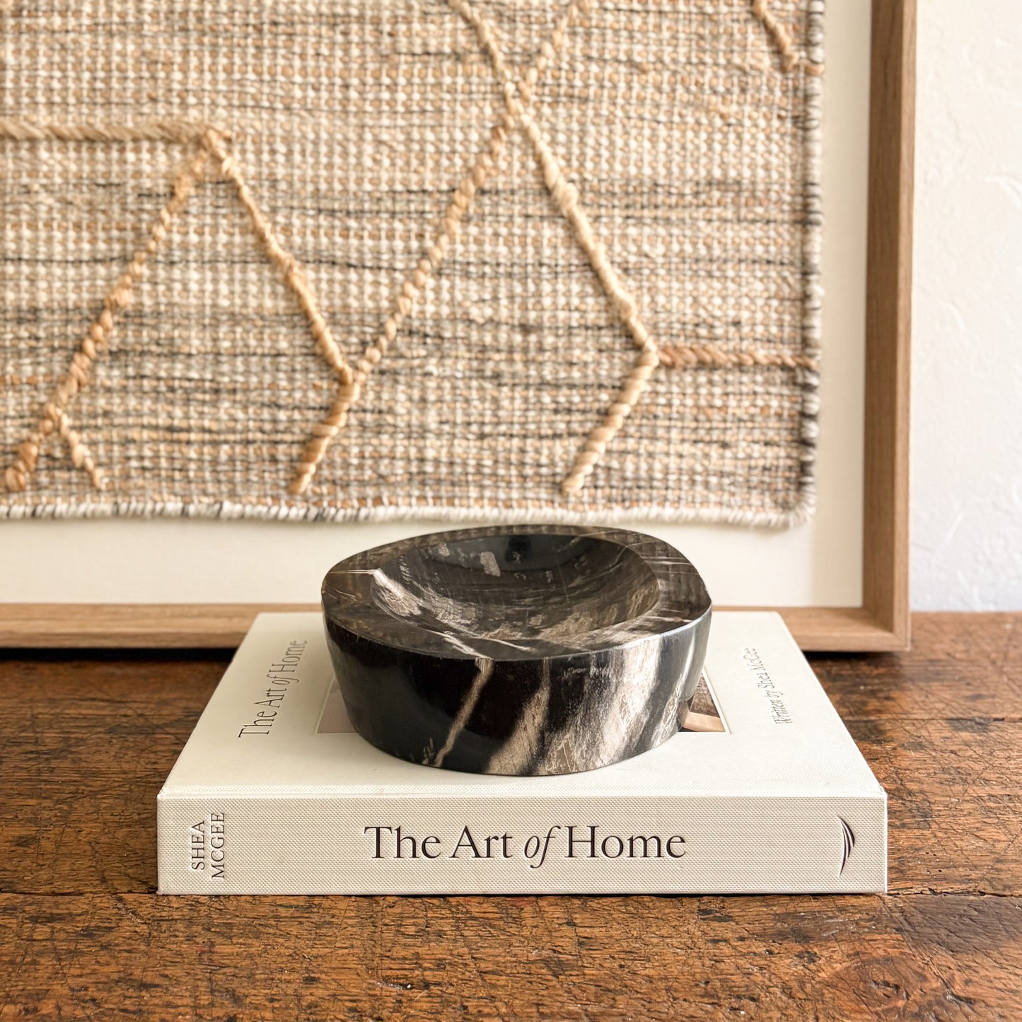 fossilized wood catchall