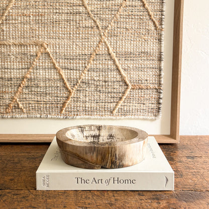 petrified wood dish