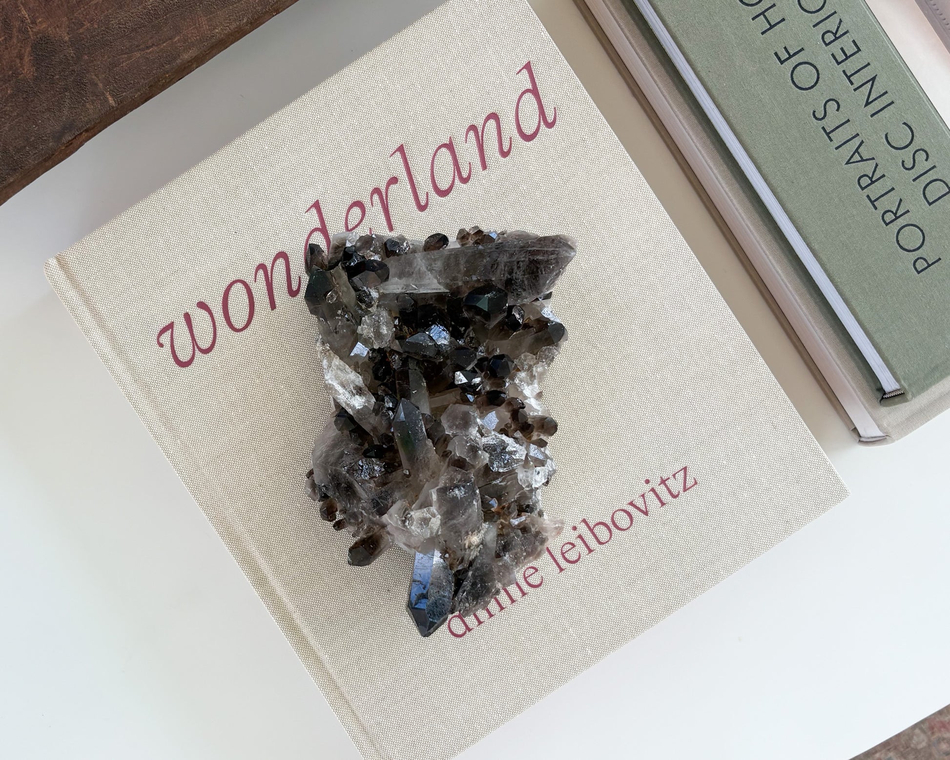 Natural smoky quartz crystal cluster decorative mineral specimen for home décor