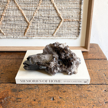 decorative dark quartz crystal