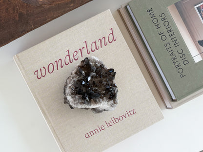 Natural smoky quartz crystal cluster decorative mineral specimen for home décor