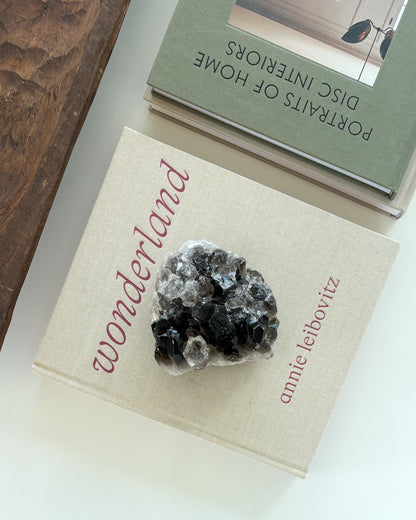 Raw smoky quartz crystal cluster with rich brown translucent crystal points