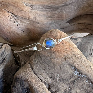 labradorite stering silver bracelet