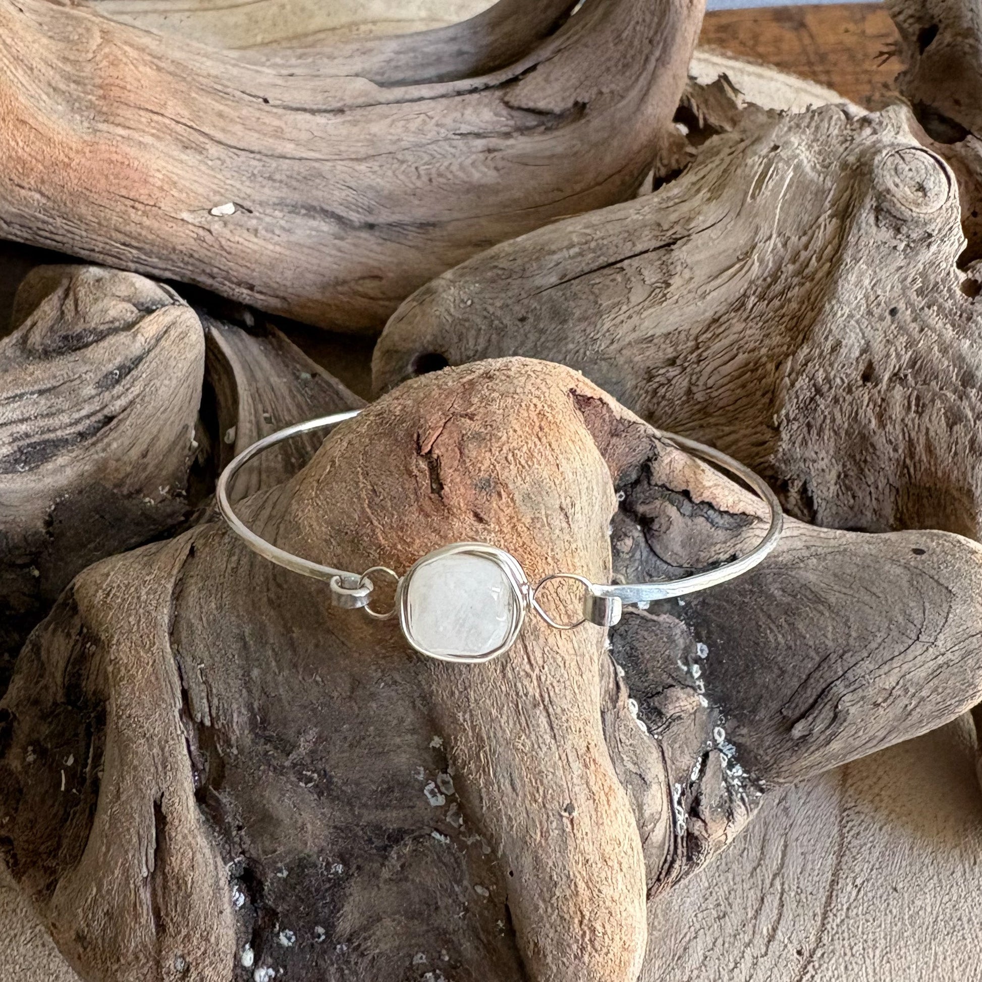 boho bracelet, moonstone crystal jewelry