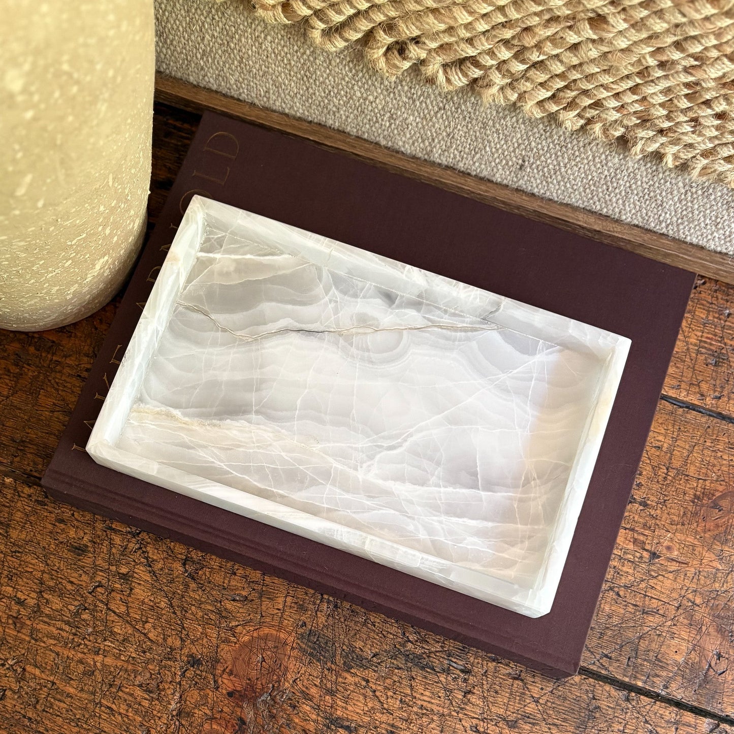 onyx coffee table tray