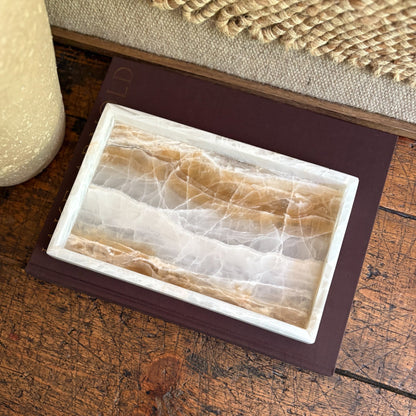 onyx coffee table tray