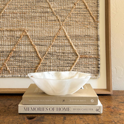 Organic white onyx bowl modern luxury home styling