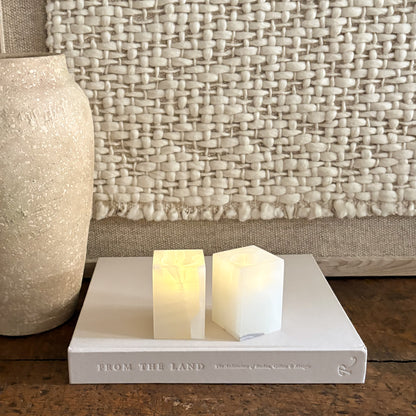 handmade onyx tealight candle holders