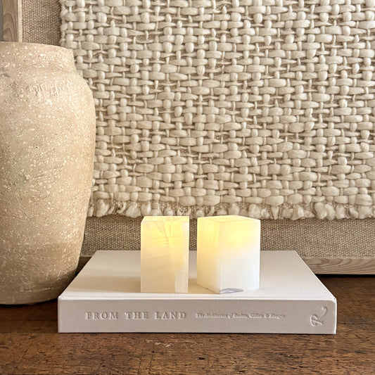 natural onyx stone tealight candle holders