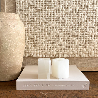 natural stone tealight candle holders