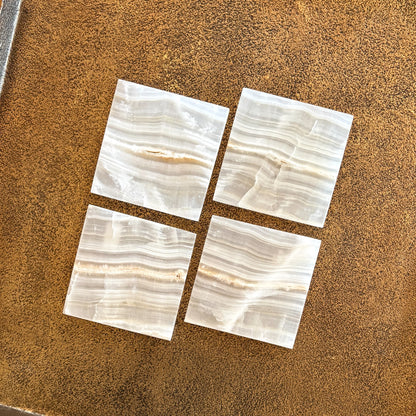 neutral stone coasters